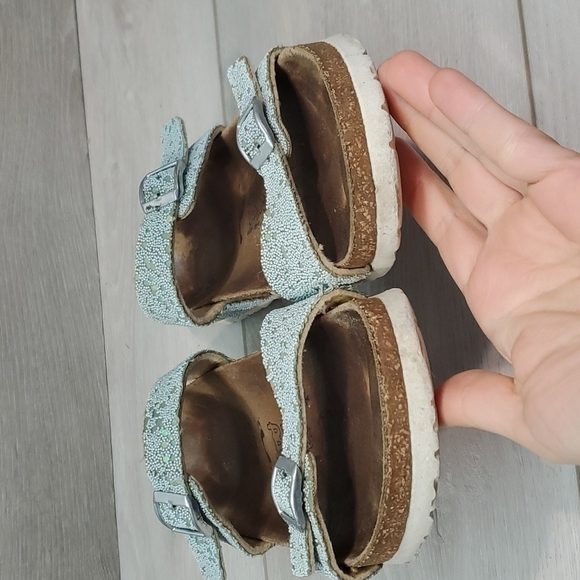 Birkenstock Birkis Women Comfort Glitter Straps Sandals Flip Flop shoes sz 38/7 - Picture 4 of 12